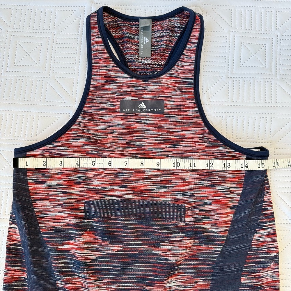 Adidas By Stella McCartney Yoga Seamless Space-dye Tank Top Size L - Picture 4 of 10